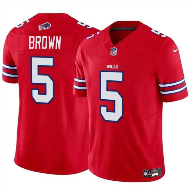 Men & Women & Youth Buffalo Bills #5 Anthony Brown Red 2024 F.U.S.E. Vapor Untouchable Limited Football Stitched Jersey->buffalo bills->NFL Jersey